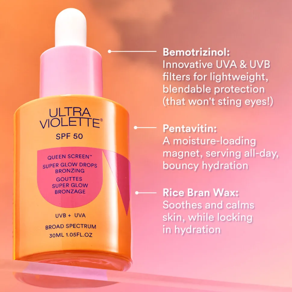 Queen Screen™ SPF50 Super Glow Drops Bronzing 30ML