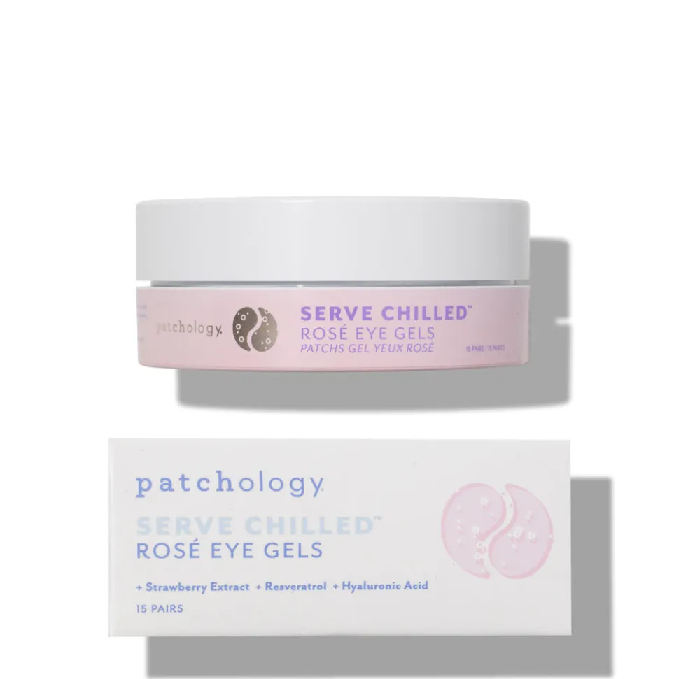 Serve Chilled Rosé Eye Gels Jar